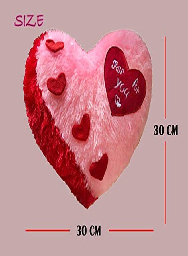 PICKKART PriMaryHoMe Love Heart Shape Pillow Cushion Toys - Gifts for Girlfriend/ Wife/ Friends/ Girls/ Valentine's Day - Pink Soft Heart Shaped Polyester Throw Pillows Gift (Pink Tripple Heart JFU) - Image 3